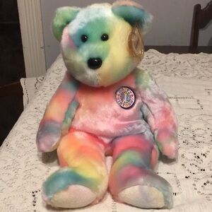 Ty  Beanie Buddy 2000 Happy Birthday Bear